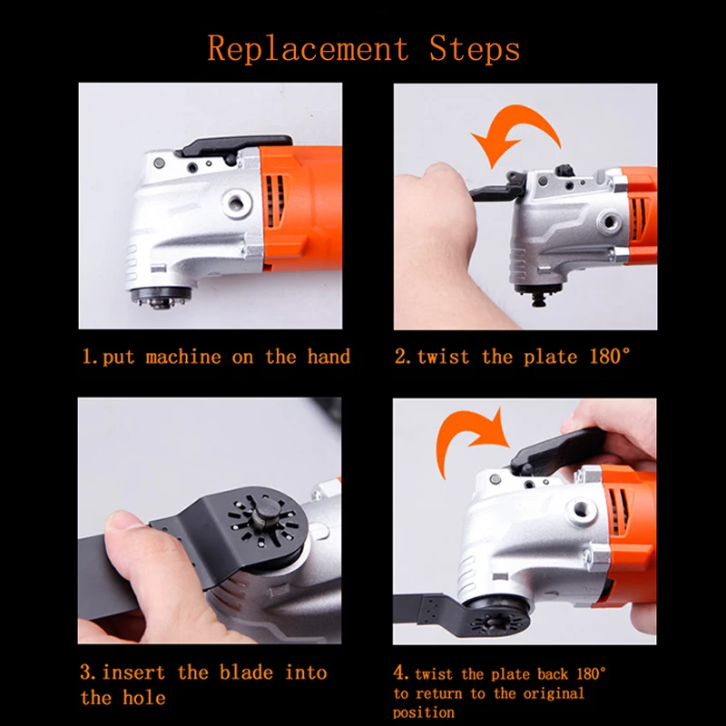 LOMVUM Multi-Function Renovator Tool Electric Cutter Trimmer Electric Saw Woodworking Oscillating Tools