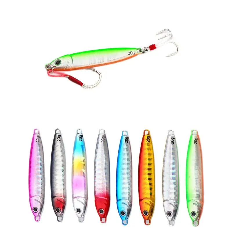 1 шт. приманка длинная металлическая джиг для рыбалки медленно забрасывающаяся