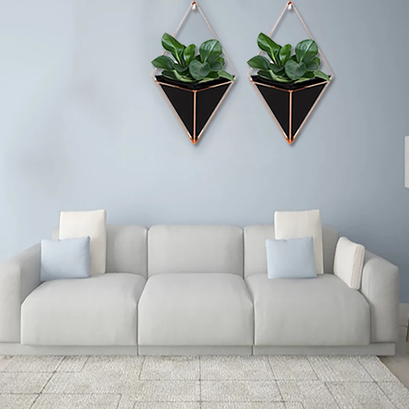 2 шт. геометрический настенный плантатор декоративные подвесные плантаторы