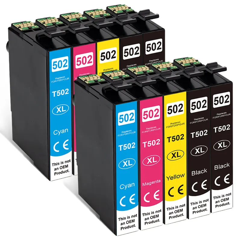 Картриджи совместимые с EPSON 502 T502 XL для принтеров Expression Premium XP5100 XP5105 и Wrokforce wf-2865