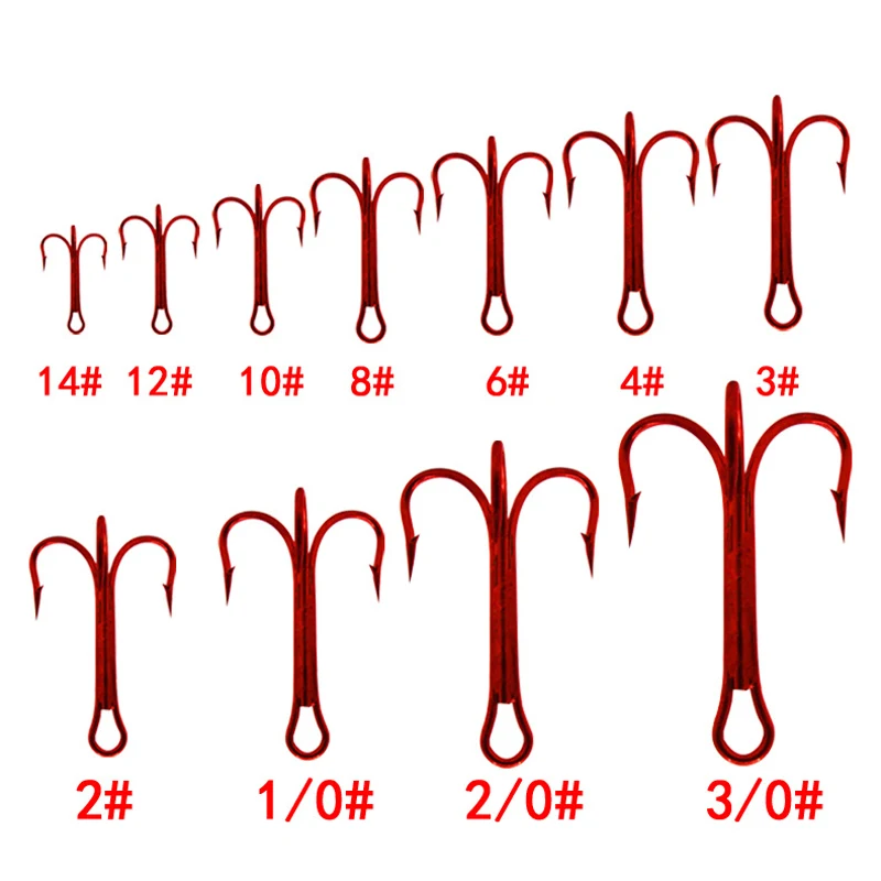 30 шт./лот тройной колючий высокоуглеродистой стали рыболовные Крючки Ультра-сильные ВЧ Бас Приманка держатель Fly TyingTackle рыболовный крючок - Цвет: 2 0