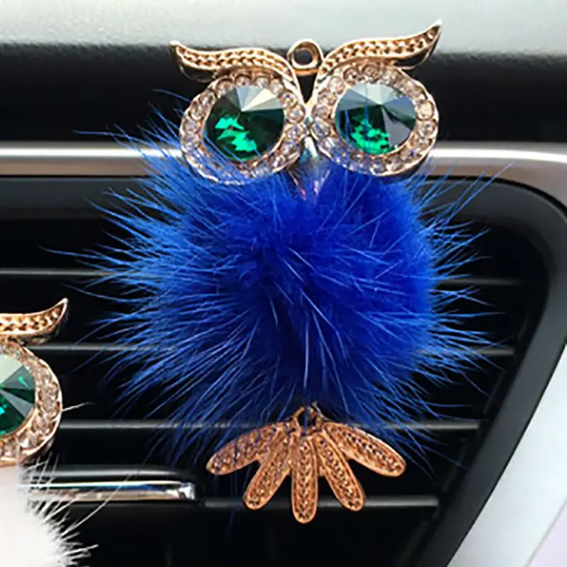 Auto Outlet Fragrant Car Interior Decoration Accessories Car Air Freshener Clip Crystal Perfume Cute Owl Pattern Colorful