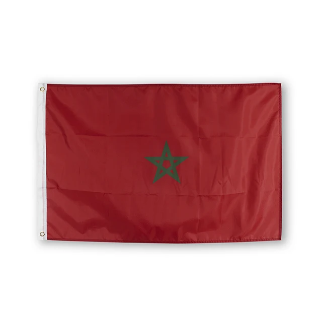 Jisper Store 60*90Cm 90*150Cm 120*180Cm Mar Le Royaume Du Maroc Bandiera Del Marocco