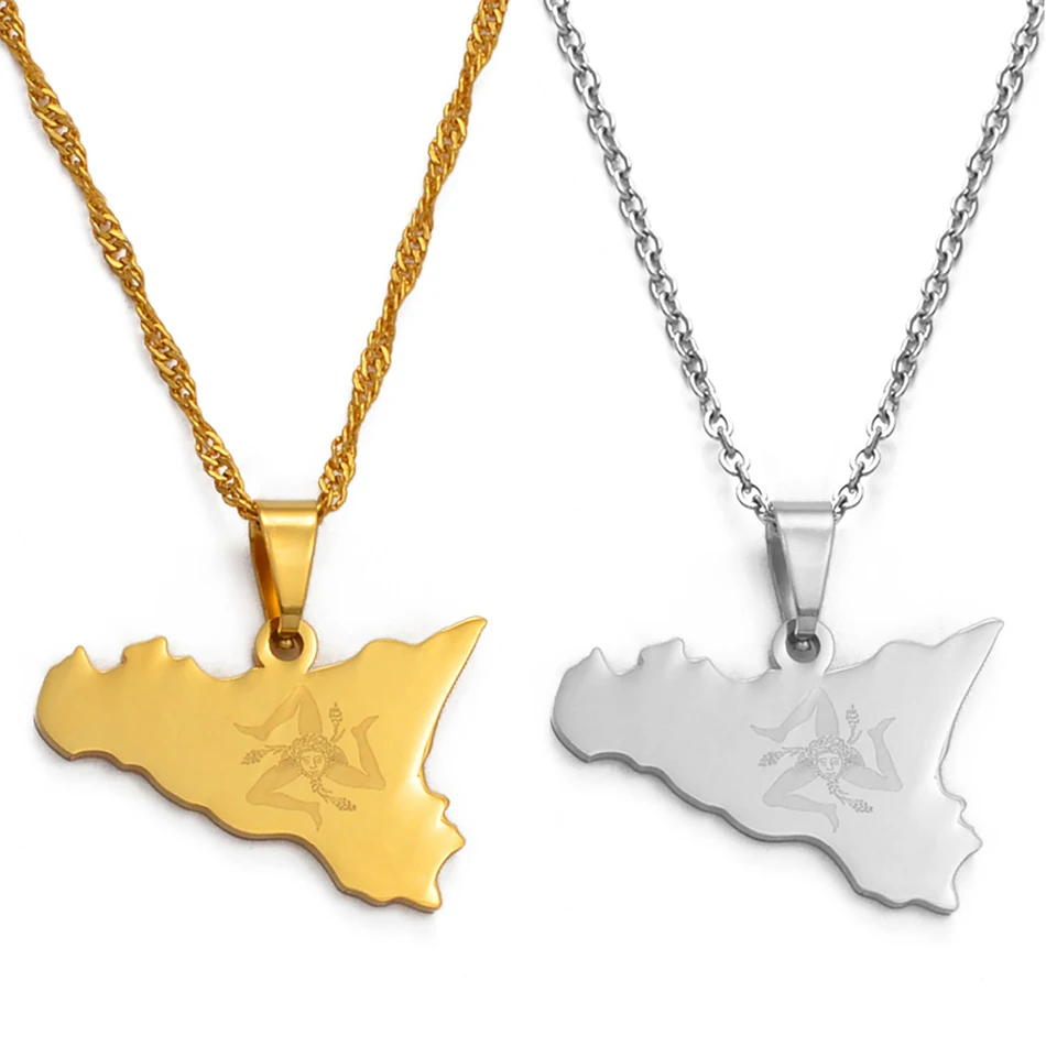 Pendant Necklaces Necklaces Sicily Italy Necklace Sicily Jewelry