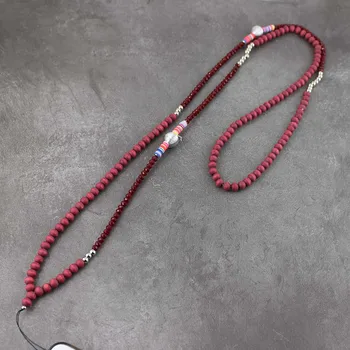 

Popular Crystal Beads key chain Lanyard For Girls Phone Necklace Strap Lanyard for Keys