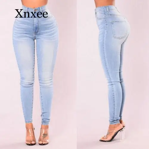 Newest Arrivals Fashion Hot Women Lady Denim Skinny Pants High Waist Stretch Jeans Slim Pencil Jeans Women Casual Jeans