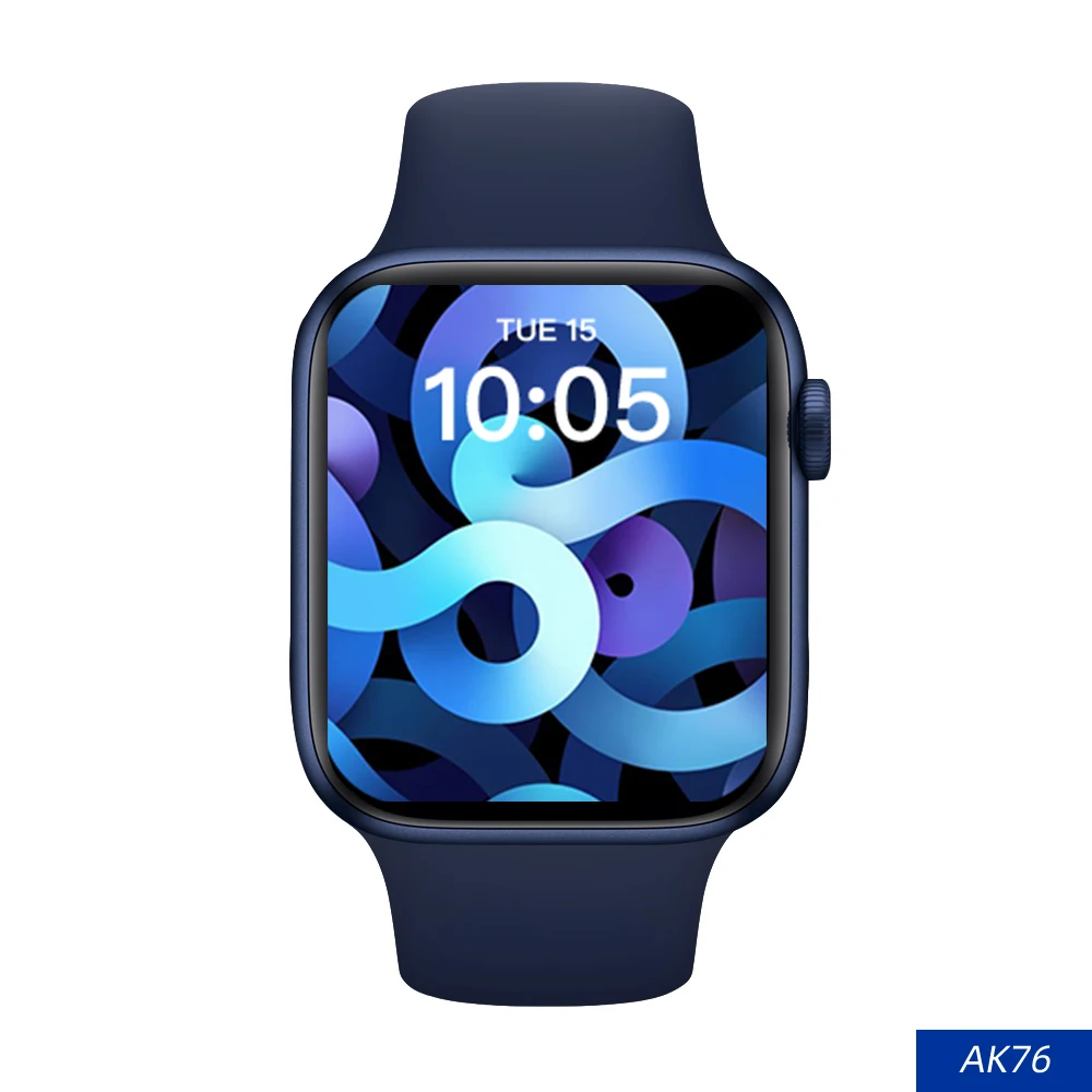 Reloj inteligente AK76 para hombre y mujer, pulsera con Bluetooth, llamadas, control del ritmo cardíaco, cámara remota de 1,75 pulgadas para Android IOS, novedad de 2021