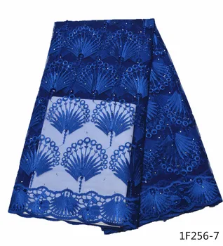 

Hot Sales African French Lace Fabric High Quality Tulle Net Lace Fabric Embroidery Nigerian Net Lace Fabric For Women Dress1F256