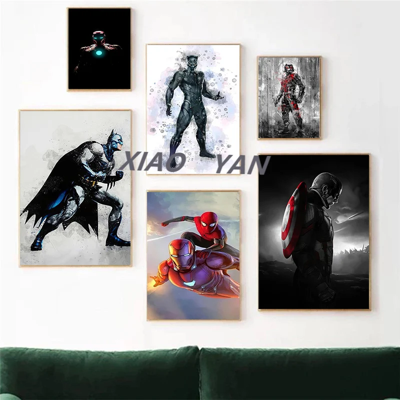Captain America Iron Man Spiderman 5D DIY Diamond Painting Full Embroidery Animal Home Decor Cross Stitch Kits | Дом и сад
