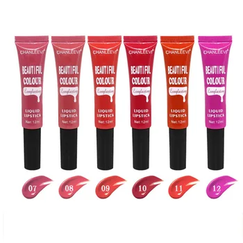 

Hotsale Beauty 12 Colors Lip Gloss Matte Lip Gloss Liquid Matte Lipstick Moisturizing Long Lasting