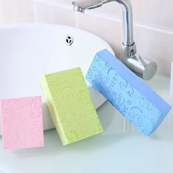 

Portable Size Children Baby Body Cleaning Shower Wash Sponge Comfortable Exfoliating Body Cleaning Scrubber Cleaning Tool