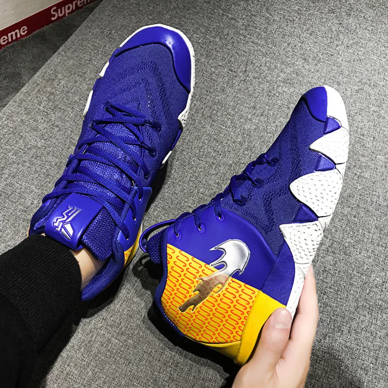 Новая баскетбольная обувь мужские кроссовки Jordan обувь удобная Kyrie Спортивная обувь Zapatillas De Basquetbol Basket Homme Chaussure - Цвет: blue