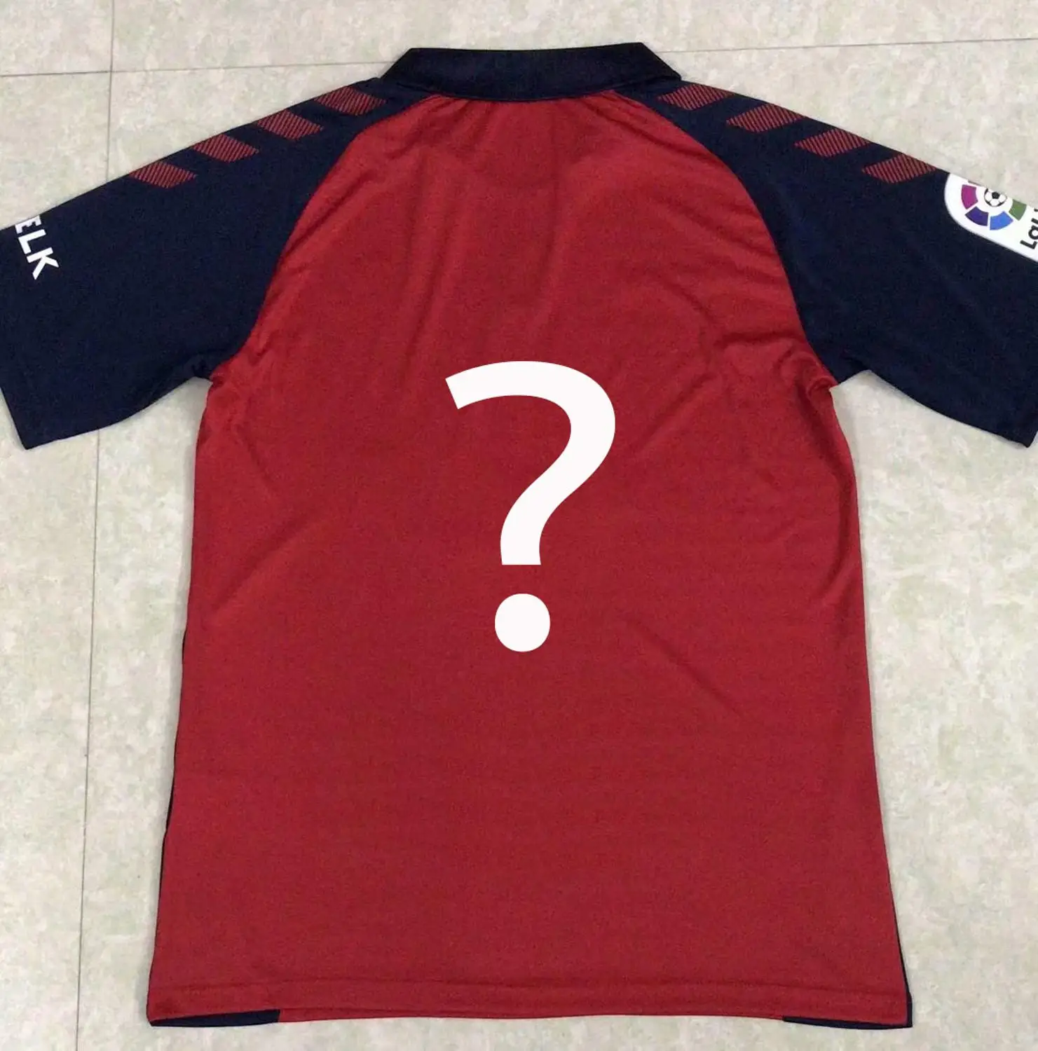 Мужская футболка для Osasuna Camiseta de futbol 19/20, высокое качество, Maillot de foot Futbol Camisa, футболка для бега - Цвет: Custom number