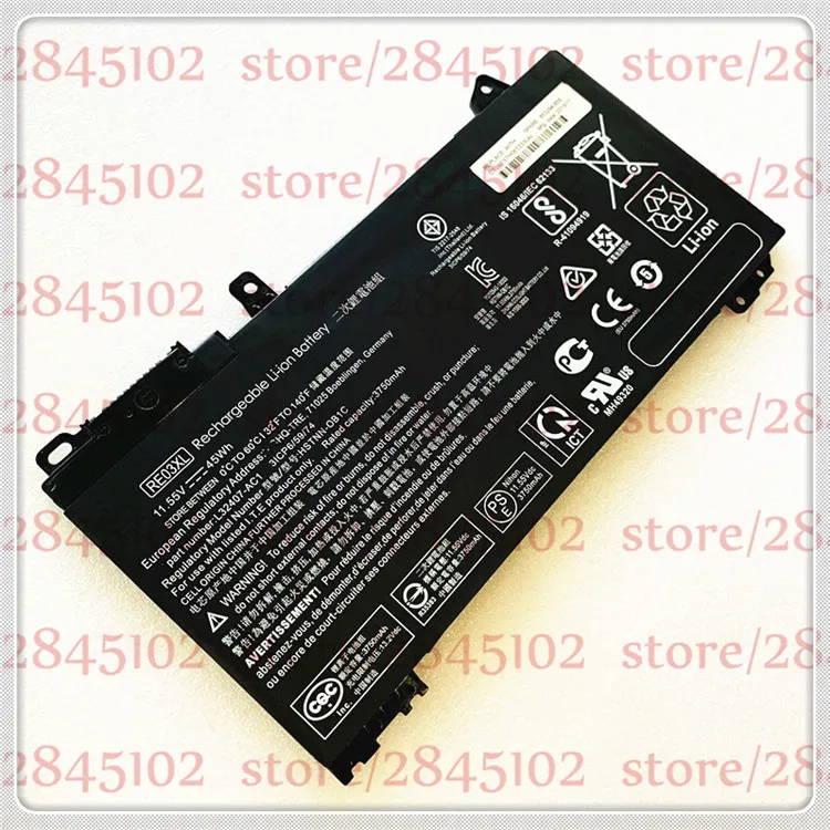11,55 V 45Wh RE03XL HSTNN-OB1C L32407-AC1 ноутбук Батарея для струйного принтера Hp ProBook 450 430 440 445 G6 серии Тетрадь HSTNN-DB9A L32407-2B1