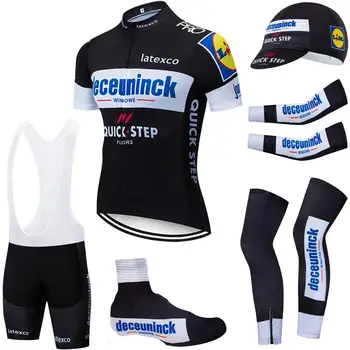 

2019 TEAM QUICK STEP cycling clothing 20D bike shorts FULL Suit Ropa Ciclismo quick dry bicycling jersey Maillot sleeves warmers