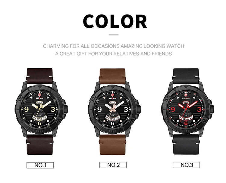 KADEMAN новые спортивные часы модные деловые мужские часы лучший бренд класса люкс водонепроницаемые наручные часы военные армейские Relogio Masculino