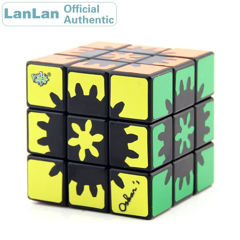 

LanLan Hidden Inside Inner Gear 3x3x3 Magic Cube 3x3 Cubo Magico Professional Neo Speed Puzzle Antistress Fidget Educational Toy