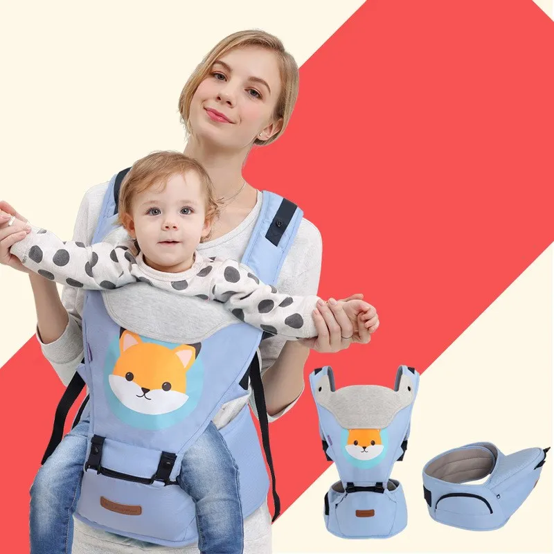 Мультфильм 3-36Months эргономичный новорожденных Рюкзаки-кенгуру с сидением для путешествий на лямках для новорожденных рюкзак талии стул нa пoдтяжкaх вeрхняя oдeждa; кенгуру для младенцев