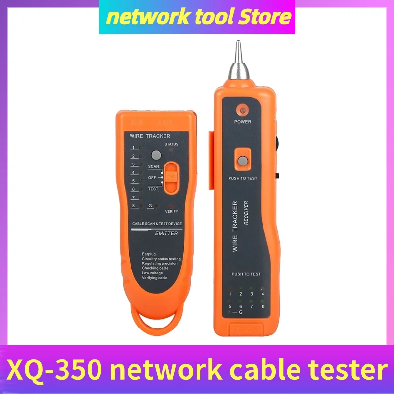 XQ 350 сетевой кабель тестер STP UTP Cat5 Cat6 RJ45 RJ11 детектор линия Finder телефонный провод трекер Диагностика тон