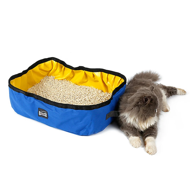 RFWCAK Pet кошачий ящик для мусора складной для помёта для домашних животных сковорода водонепроницаемый открытый складной кошачий ящик для мусора портативный дорожный Туалет сиденье Doghouse