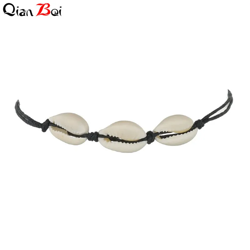 QianBei Modyle 3 шт./компл. в богемном стиле Винтаж в виде ракушки браслеты для ног Skull для Для женщин сине-белые камень ретро пляжные шорты мужские ног Ювелирные изделия