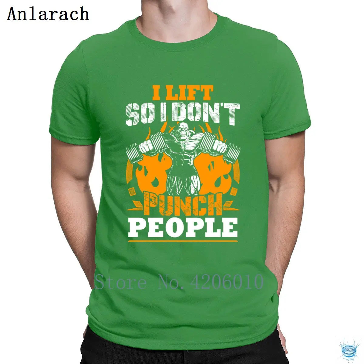 Green I Lift So I Don't Punch футболки для людей свободные модные стандартные дизайнерские футболки для мужчин Классические летние топы - Цвет: Green