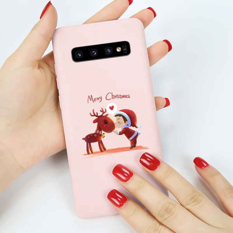 Яркие Рождественские чехол s для samsung Galaxy S10 S9 S8 плюс S10e чехол J4 J6 J3 J5 J7 плюс Чехол Мягкий силиконовый чехол