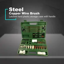 G190 62 шт. костюм многофункциональная медная проволока хлопковая щетка деревянная коробка трубка щетка проволока щетка чистая трубка комплект чистящих щеток инструменты
