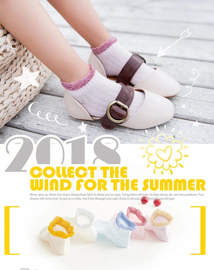 Hot Sales Spring And Summer CHILDREN'S Socks Jacquard Thin Filigree Mesh Boat Socks Girls BABY'S Socks