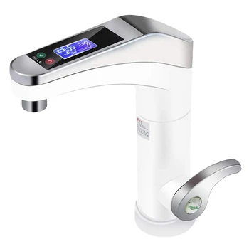 

Intelligent LCD Display Instant Electric Water Heating Faucet Instantaneous Instant Tankless Water Heater Hot Tap EU Plug