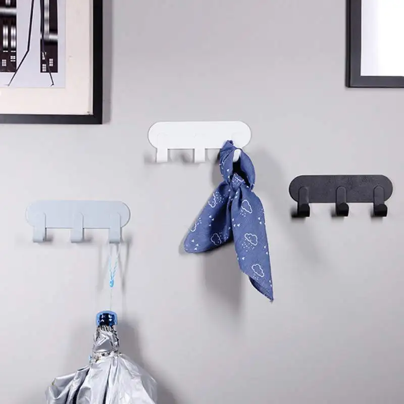 

Self-Adhesive Wall Hook Wrought Iron Door Hooks Decoration Bathroom Hooks Wall-Mounted Key Hat Rack Room Ornament