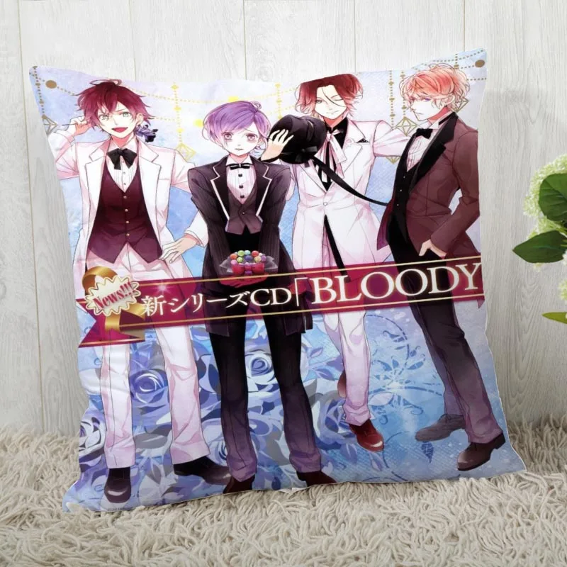 45*45 наволочка Diabolik Lovers печать для Свадебная Подушка Обложка счастливые праздничные наволочки для подушки - Цвет: Pillowcase 15