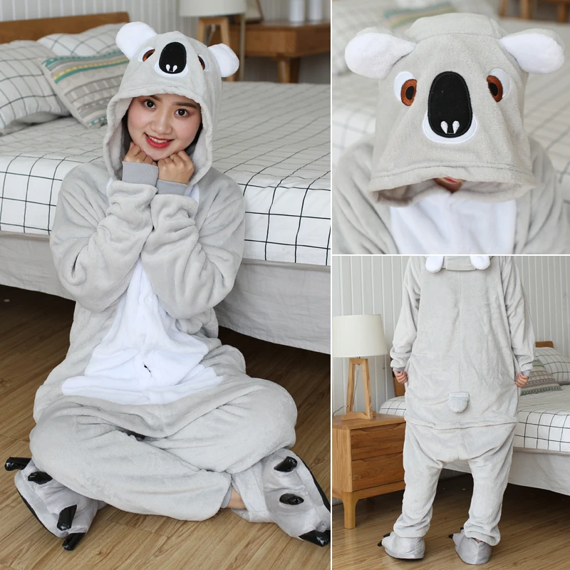 best children's sleepwear Children's Pajamas Onesies For Boys Girls Koala Pajamas Flannel Kids Frog Pijamas Suit Animal Sleepwear Winter Cartoon Onesies baby robe 