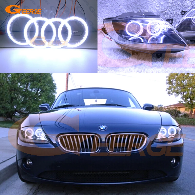 

Excellent Ultra bright illumination COB led angel eyes kit halo rings For BMW Z4 E85 E86 2002 2003 2004 2005 2006 2007 2008