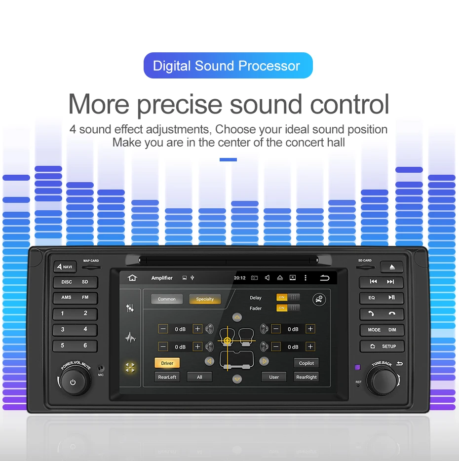 Cheap Car Multimedia Player Android 9.0 For BMW X5 Radio Bluetooth DSP Car Radio 8 Core Auto Radio parktronic 1 Din Navigation GPS 3