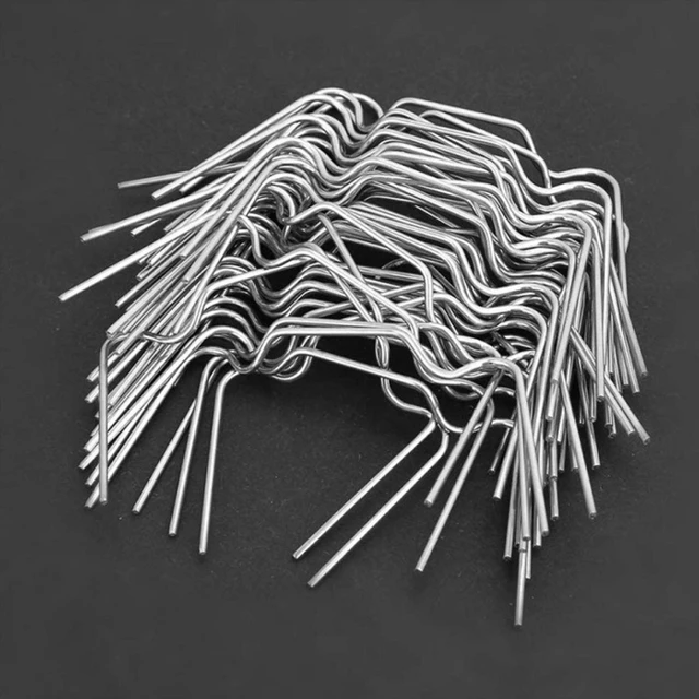 Tartós Vas W-Alakú Gyep Rögzítő Köröm Kertész Őrölt Körmök Mulch Fix Szerszám Az Üvegházhatású Fóliához Ruhához Napfényes Légy Nettó P - Image 4