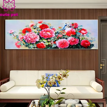 

rhinestone pictures Flower art diy diamond embroidery diamond painting full square round drill diamond mosaic decoration large