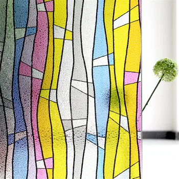 

2 Meter Window Privacy Film Static Self-adhesive Vinyl Window Decals Window Stickers for Glass Door Home Heat Control Anti UV