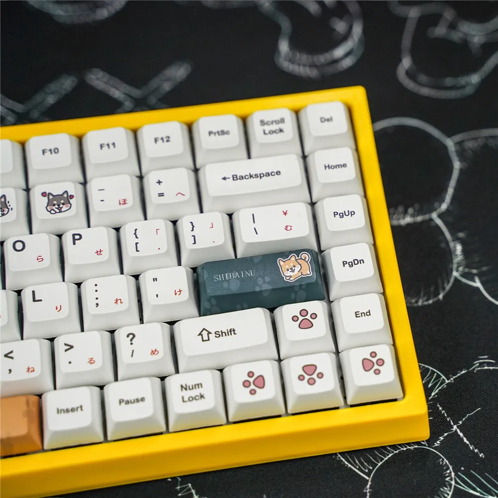 PBT Doggie Keycaps