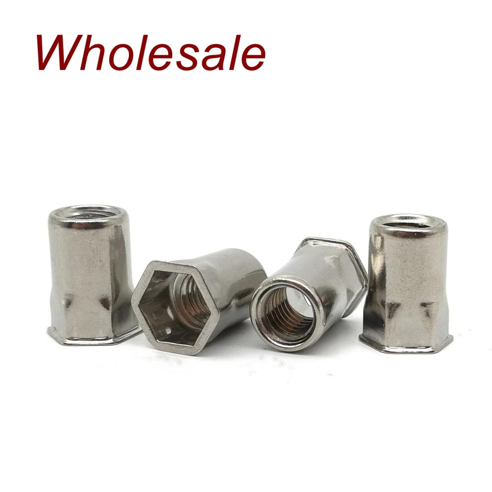 Wholesale SUS304 Reduce head  hex rivet nut Stainless steel M4 M5 M6 M8 M10 Big quantity better price