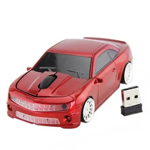 Мини-компьютер пластиковый Оптический 2,4 ГГц беспроводной офисный ноутбук игровая мышь 3 клавиши домашние металлические трафареты в виде крутых автомобилей USB приемник