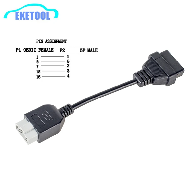 Новый адаптер OBD для Honda 5Pin OBD1 к OBD2 16Pin Женский Диагностический разъем 5 Pin II
