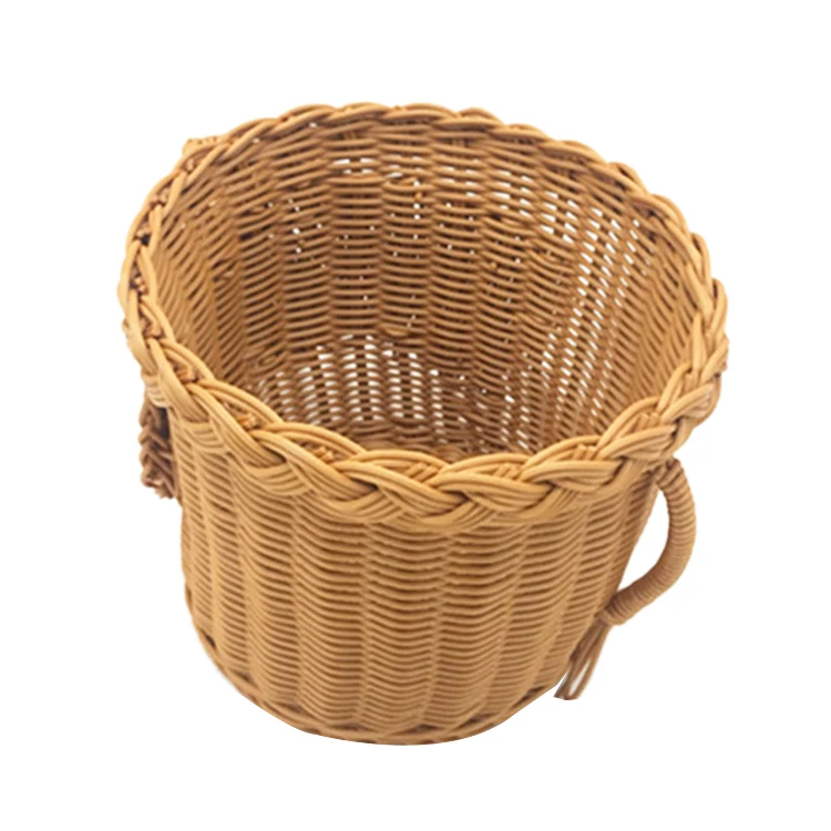 Handmade Bamboo Elephant Wicker Picnic Basket Food Bread Camping Picnic Basket Bamboo Fruit Storage Basket 5