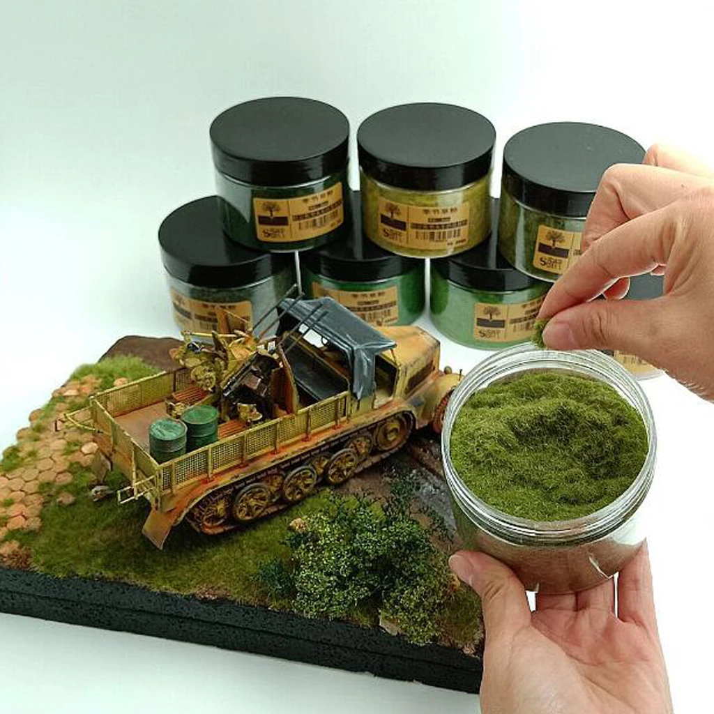 260ml Static Grass Terrain Powder for Fairy Garden Miniatures Landscape | Игрушки и хобби