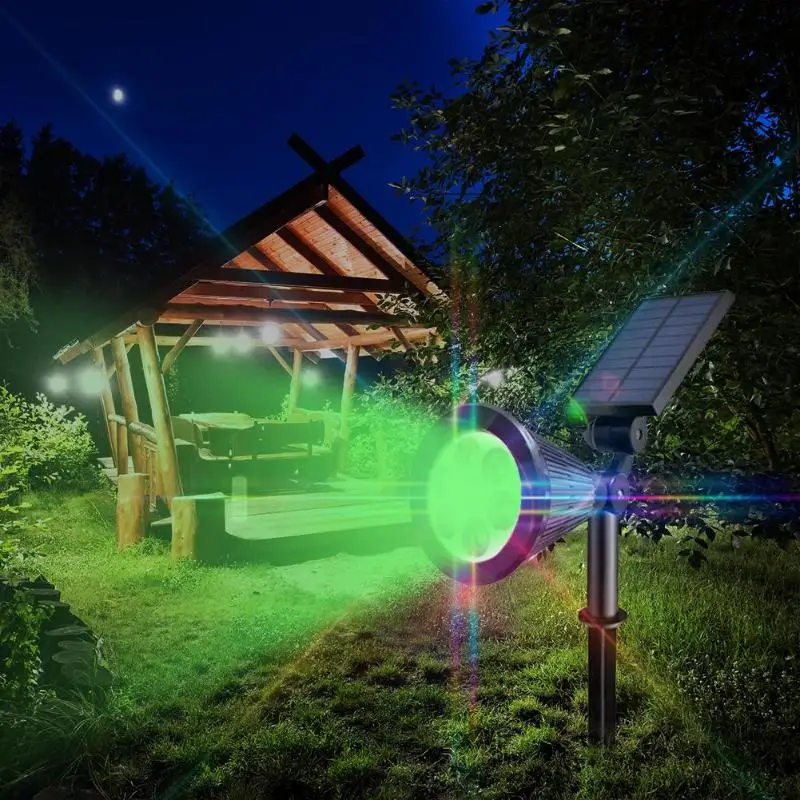 7 для подсветки газона с питанием от солнечной панели лампы Водонепроницаемый свет управление вставка пол сад свет поддержка прямой доставки