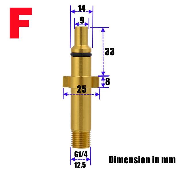 Adaptor Foam Gun Generator Lance Bayonet Male Connector For High Pressure Karcher Nilfisk Elitech Stihl Lavor Huter