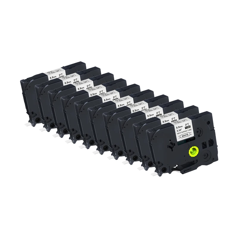 

10PCS hse 221 compatible for brother heat shrink tube 8.8mm x 1.5m