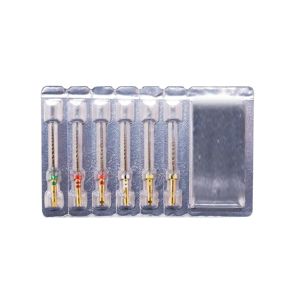 6 файлов EASYINSMILE X3 Pro Gold Endo поворотные NITI файлы для стоматологического