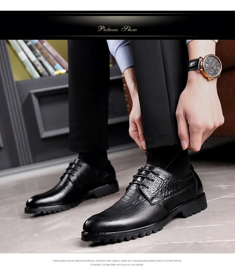 38-44 mens dress shoes business comfortable Stylish Gentleman's mens classic shoes#LQ1923
