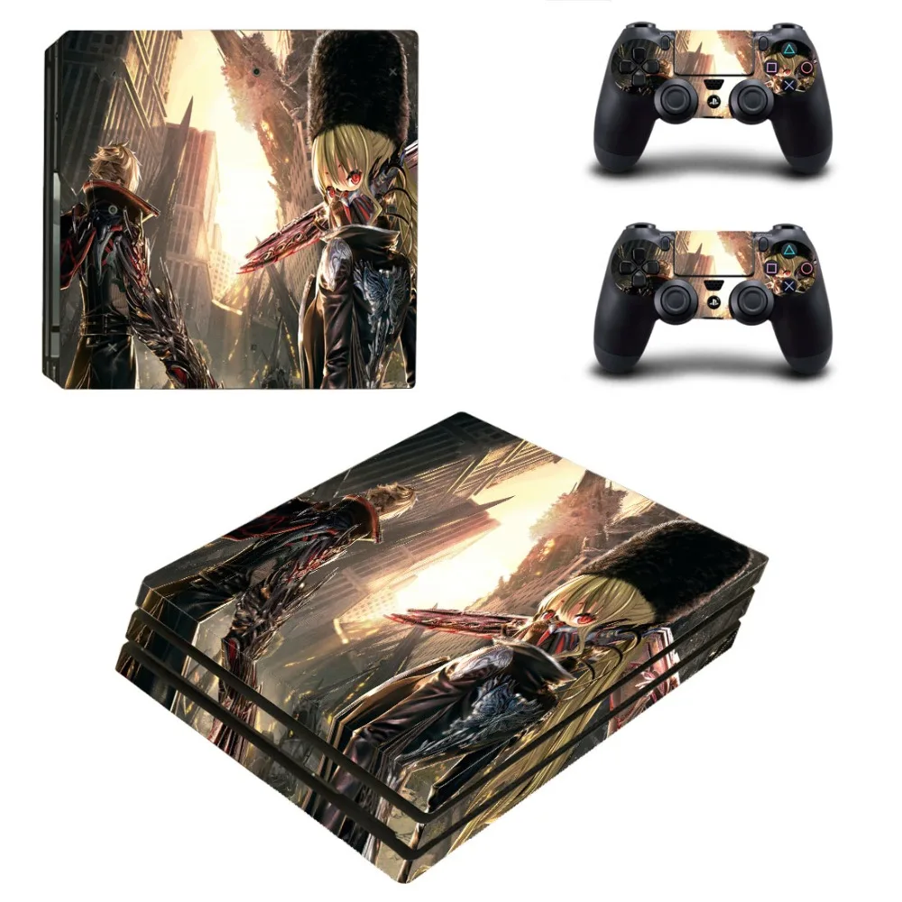 Кодовая Жилка PS4 Pro наклейка для кожи виниловая наклейка для консоли Playstation 4 и контроллеров PS4 Pro наклейка для кожи